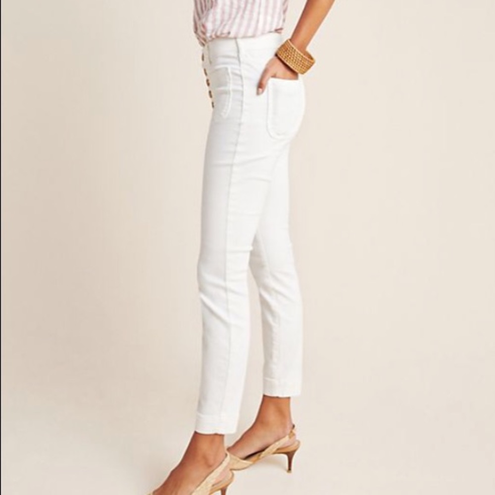 NWT Anthropologie High Rise Denim Skinny Leggings size 32 - Picture 2 of 6